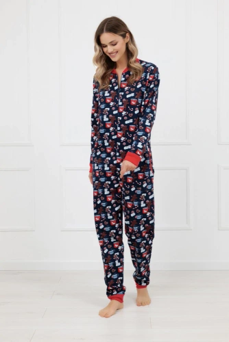 Makala Bis Pijama de mujer Italian Fashion- azul marino