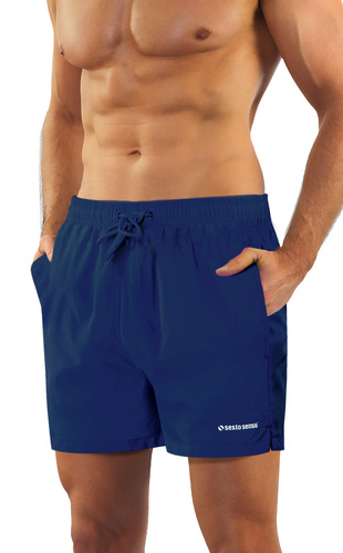 Sesto Senso bañador hombre shorts de playa secado rápido con bolsillos navy