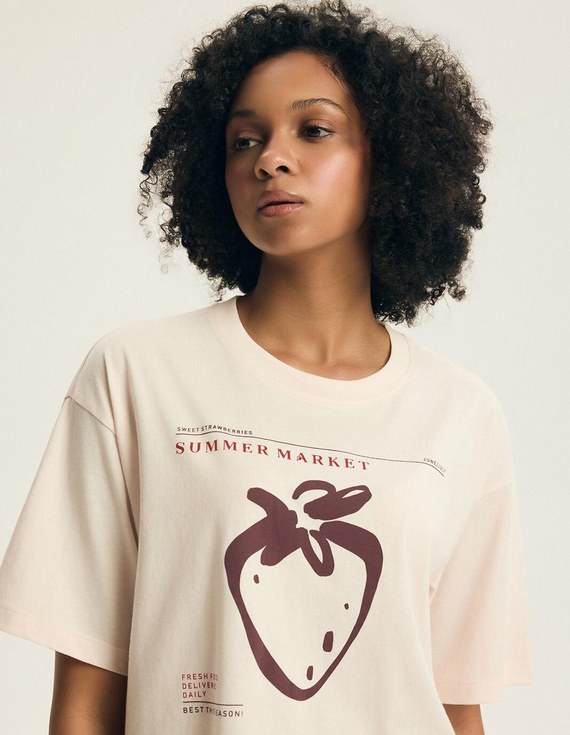 Pijama mujer Henderson Evika 44474 – algodón, fresas, shorts