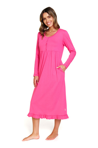 7318 Doctor Nap - Camisón de embarazo y lactancia en algodón | Fabricación polaca - peonía