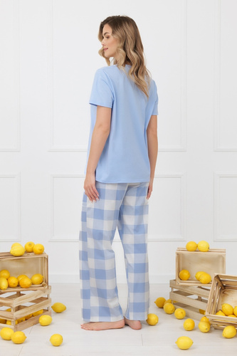 Pijama mujer MIKA Italian Fashion 100% algodón pantalón largo