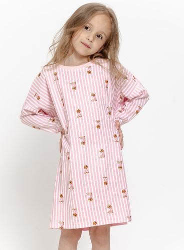 Camisa para niña Taro Nola 3646 rosa 100% algodón manga larga