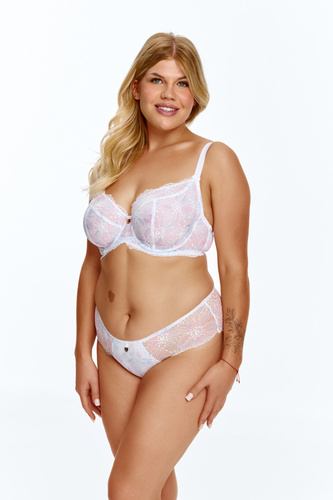 Sujetador Soft Lupoline 2651 BIG SOFT blanco de encaje para pecho grande