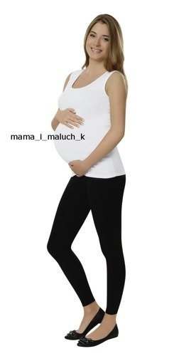 Leggings largos para embarazadas Negro Moda Italiana