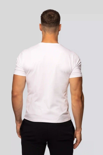 Camiseta de hombre Urban de algodón blanco- Corte clásico, alta calidad, flexibilidad, comodidad durante todo el día