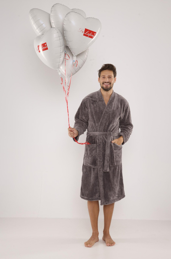 391 Albornoz de hombre Hugo De lafense - gris