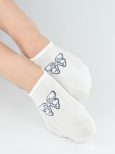 Calcetines invisibles mujer Noviti ST095 – algodón, silicona en talón