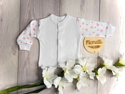 Mamatti Baby Kaftan KA15310 Flores - Algodón, con botones de presión