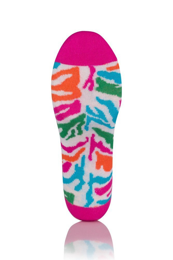 S118S Calcetines Cebra pies Moda Italiana - estampado amaranto