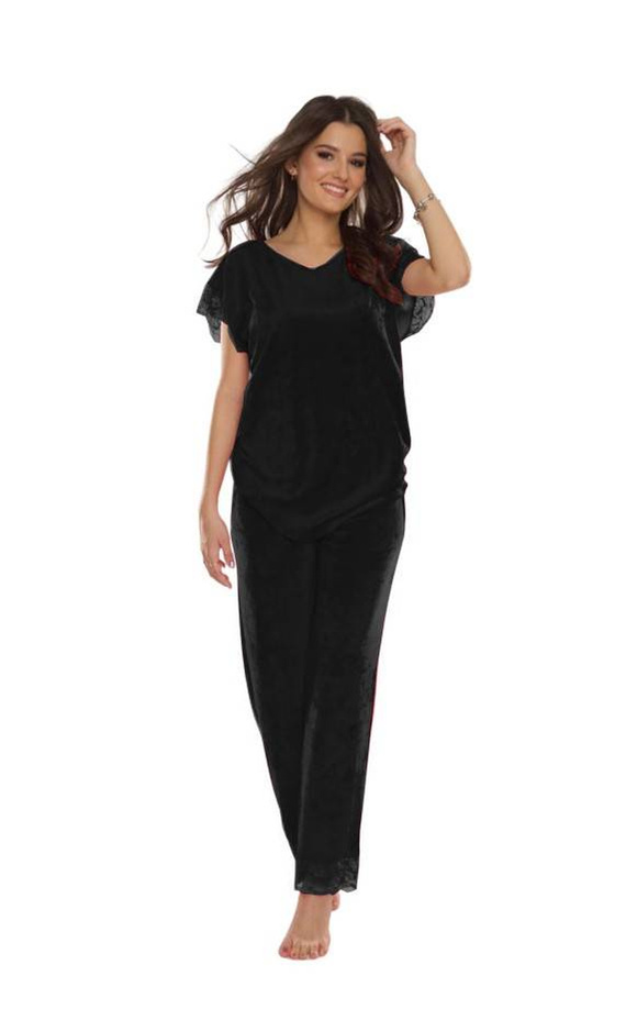 631 Milagros Pijama de señora Forex - negro