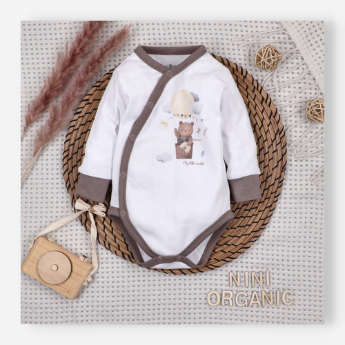Body Nini Balloon Friends 100% algodón orgánico, fabricado en Polonia