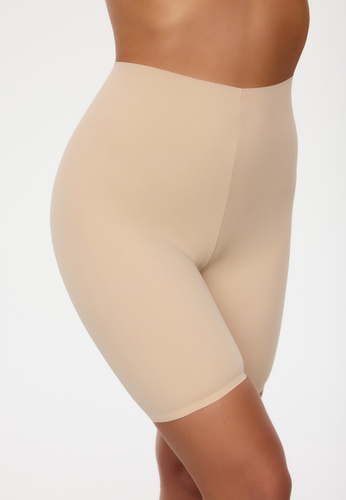 VS 012 Nastia Braga larga Gaia beige - short moldeador de cintura alta, invisible bajo la prenda