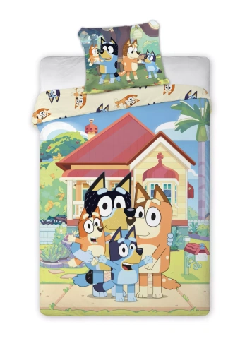 Ropa de cama Bluey Faro 100% algodón suave ropa infantil Bluey