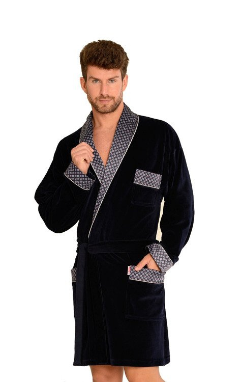 772 Bata de hombre Bonjour forex - azul marino