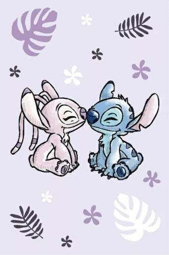 Lilo and Stitch Jerry Fabrics manta polar para bebé | Microfibra, suave y ligera