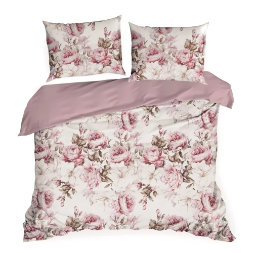 Ropa de cama Peony1 Design 91 floral reversible suave con cremallera