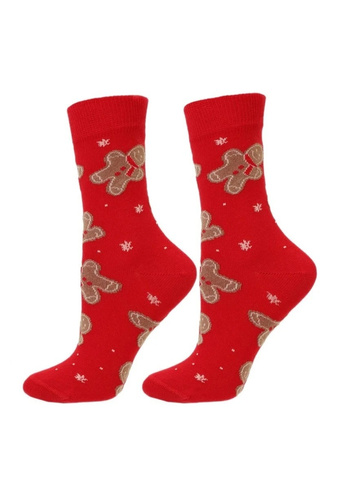 Calcetines de mujer Moraj CSLS250-048 navideños de algodón sin costuras, sin compresión