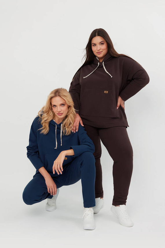 Lagos Sudadera con capucha Mujer Moda Italiana - denim