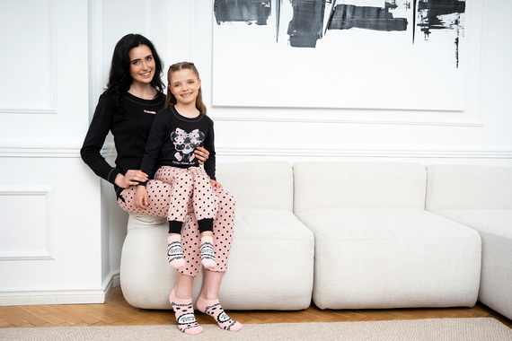 Bonilla Pijama de niña Moda Italiana - negro/estampado