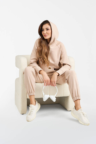 Sudadera con capucha Viva Mujer Fashion - beige