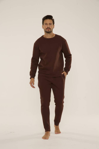 813 Indigo Chándal de hombre de De Lafense - chocolate