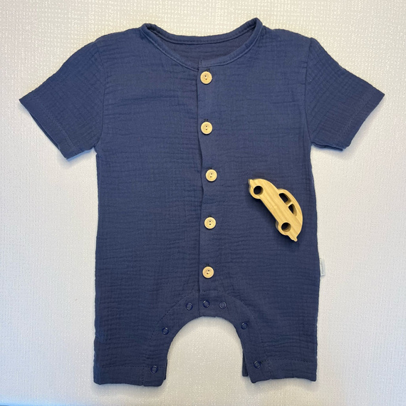 RA55205 Mamatti Pelele de Muselina con Botones de Madera para Verano