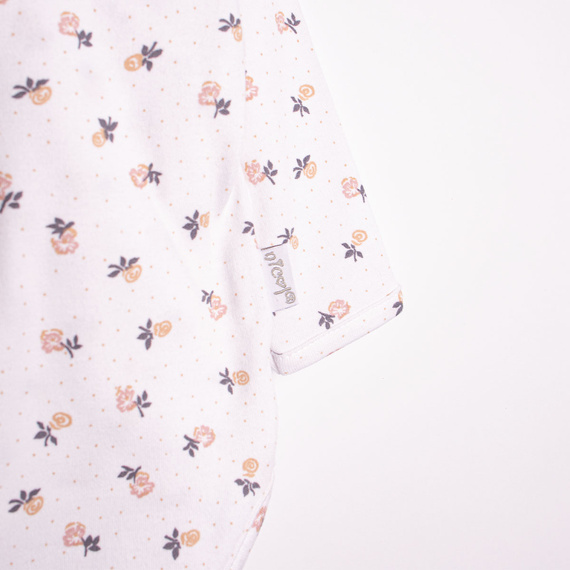 Body largo para niña de algodón Nicol 220096 – Estampado floral