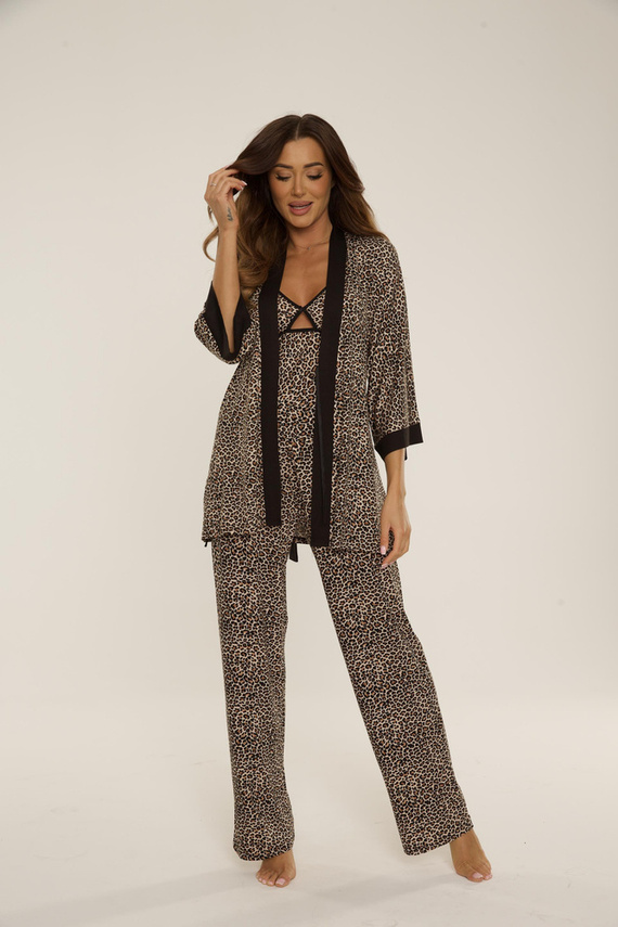 832 Mavis Pijama de mujer De Lafense - marrón camuflaje