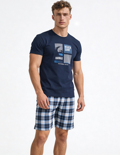 Cornette F&Y551/56 Hawaii– pijama adolescente para niño 100% algodón con manga corta