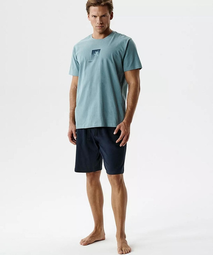 NMP-398 Pijama Hombre Verano 100% Algodón Peach