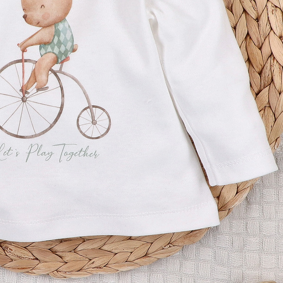 ABN-5589 Blusa para bebé Circus de Nini - 100% algodón orgánico, inocuo para la piel, producción polaca