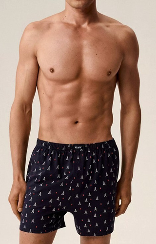 2GMB-010 Calzoncillos bóxer Atlantic para hombre - algodón, estampado navideño, lote de 2