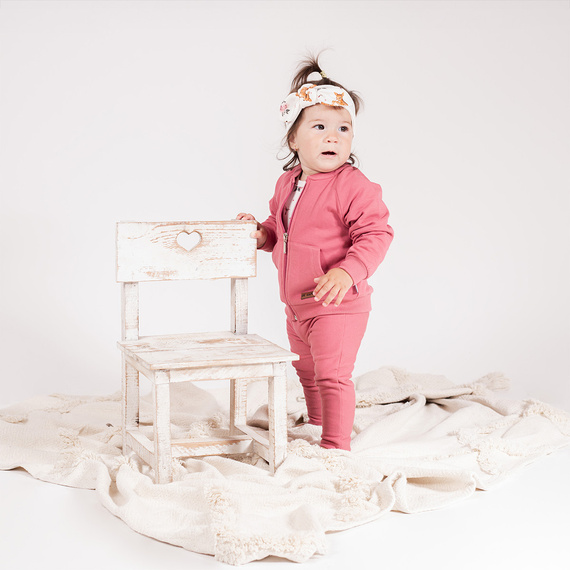 216272 Sudadera Lala Nicol - sudadera rosa con cremallera para niños, talla 62-146