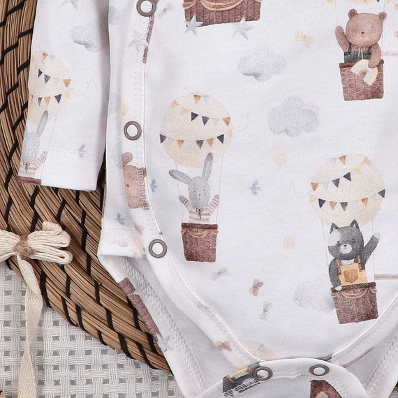 Body Nini Balloon Friends 100% algodón orgánico, fabricado en Polonia