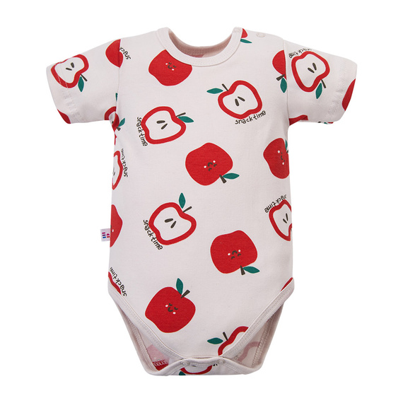 Body bebé Eevi Snack Time manga corta algodón elástico cómodo