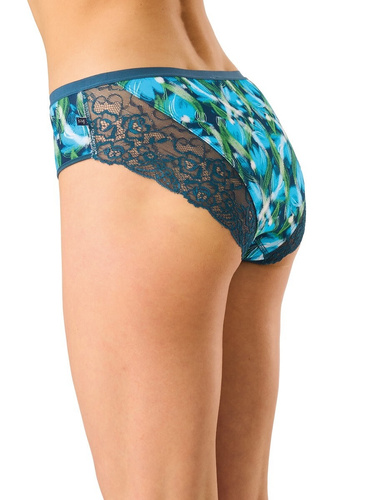 Braguitas mujer Key LPC 572 midi bikini algodón con encaje – pack 2