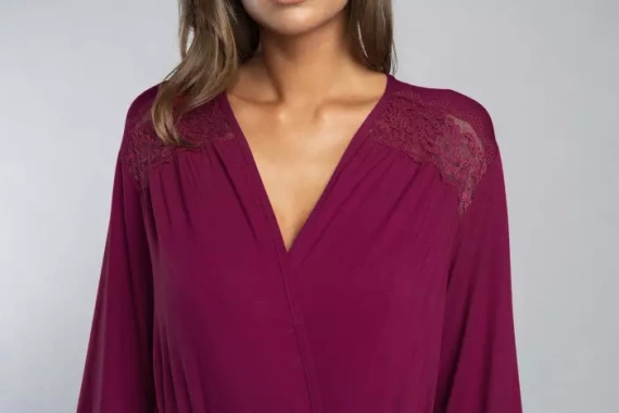 Albornoz Samaria Moda Italiana manga 3/4 - vino