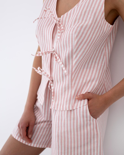 Pijama de mujer Donata Sensis - crudo-verde