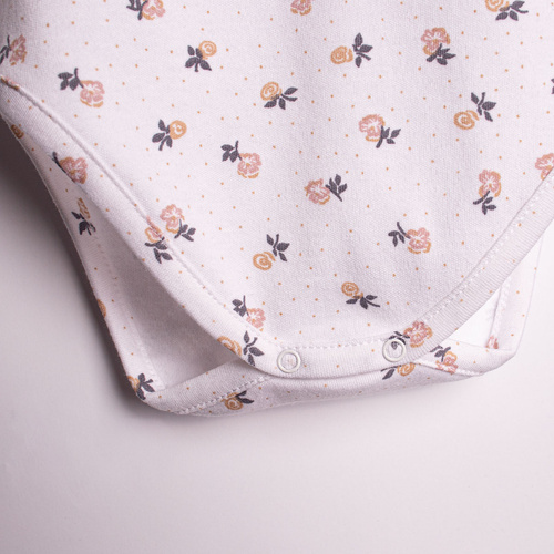 Body para niña Nicol 220097 – 100% algodón, manga larga, estampado floral