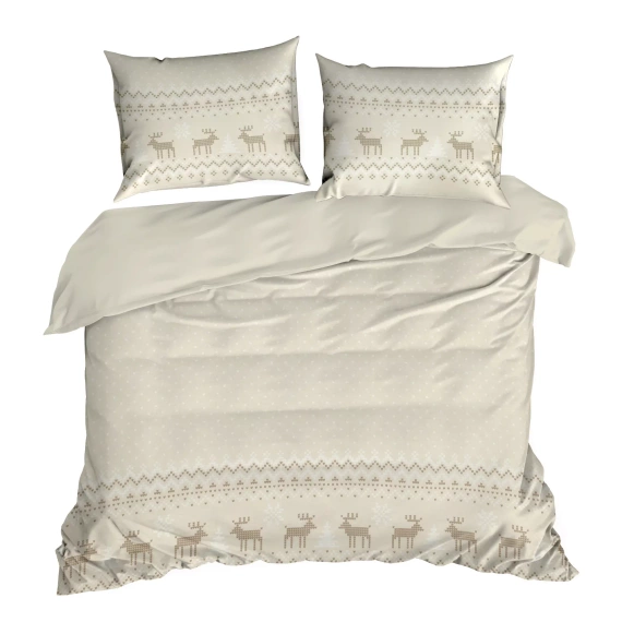 Lucas ropa de cama de Navidad Eurofirany beige - ranforce algodón, reversible