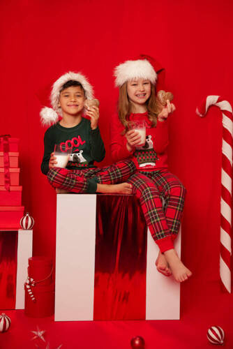 Pijama para niños Tess Italian Fashion - rojo/estampado