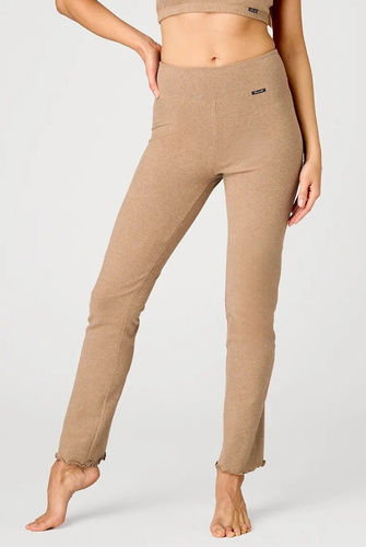 KEY Hot Touch LHE 729 5 beige pantalones cálidos de mujer 95% algodón pierna recta