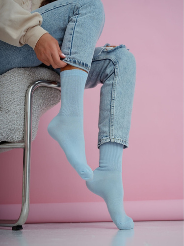 Calcetines mujer algodón Milena 1313-002 – canalé cómodos diario violet