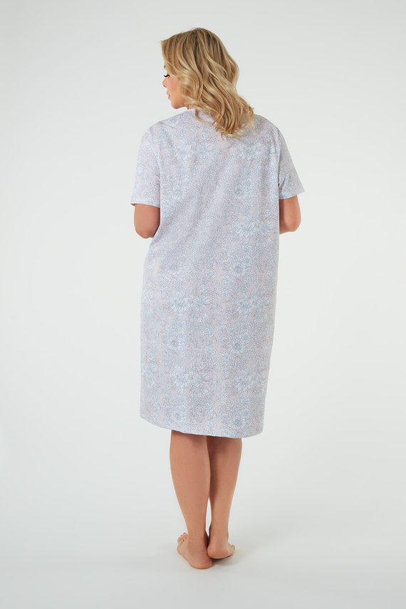 Camisón Candela, manga corta Moda Italiana - estampado