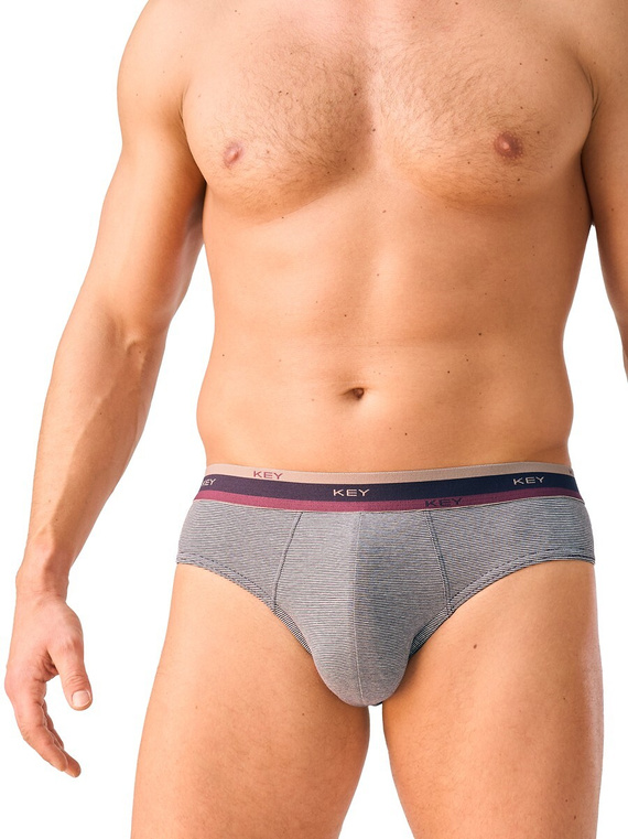 Slips para hombre Key MPP 273 B26 de algodón ajustados con cinturilla ancha