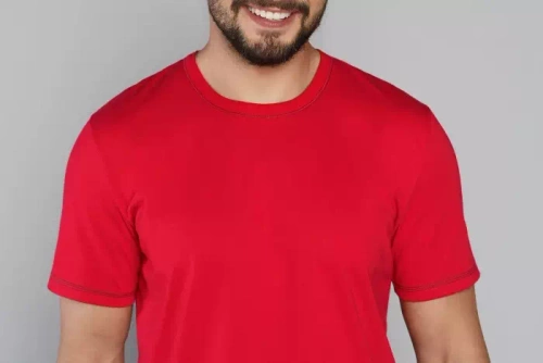 Narvik Pijama de manga corta para hombre, pantalón corto Italian Fashion- rojo/estampado