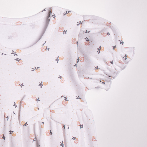 Nicol 220153 pelele bebé niña algodón floral con volantes