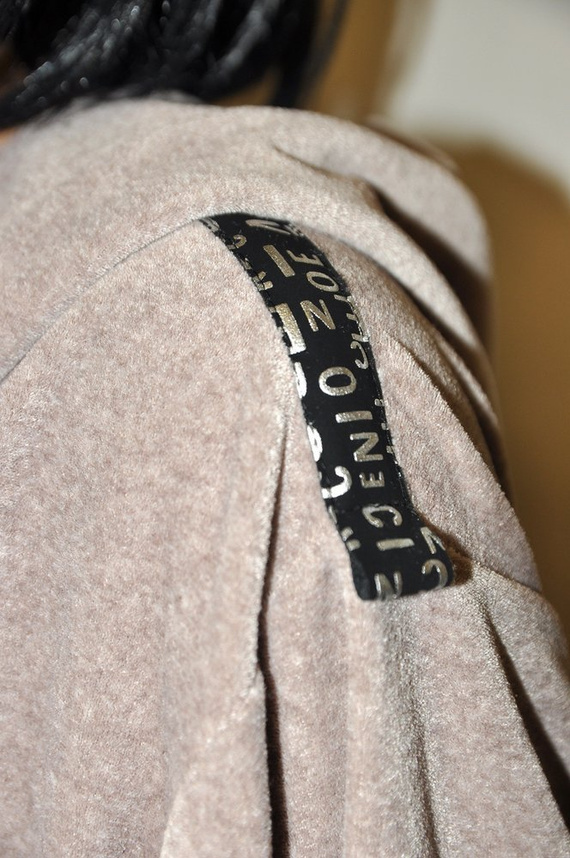 497 Macarena Bata corta de mujer Forex - beige melange