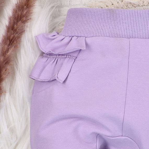 ABN-5485 Pantalón de chándal Underwater World Nini - algodón orgánico, morado, para bebés