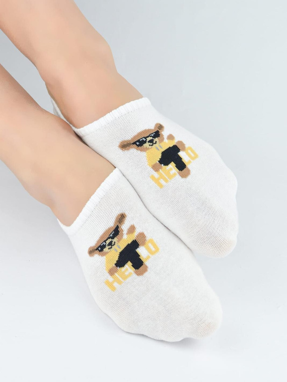 Calcetines bailarina mujer ST098 Noviti algodón invisibles silicona
